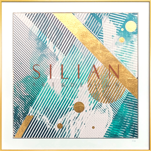 Blue & Gold Swipe